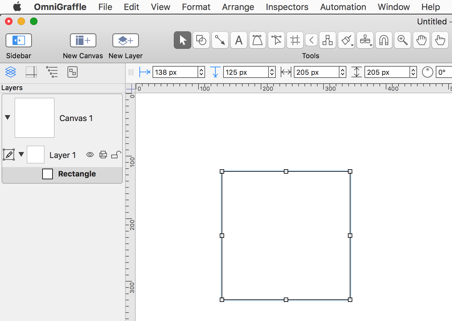 blank OmniGraffle document