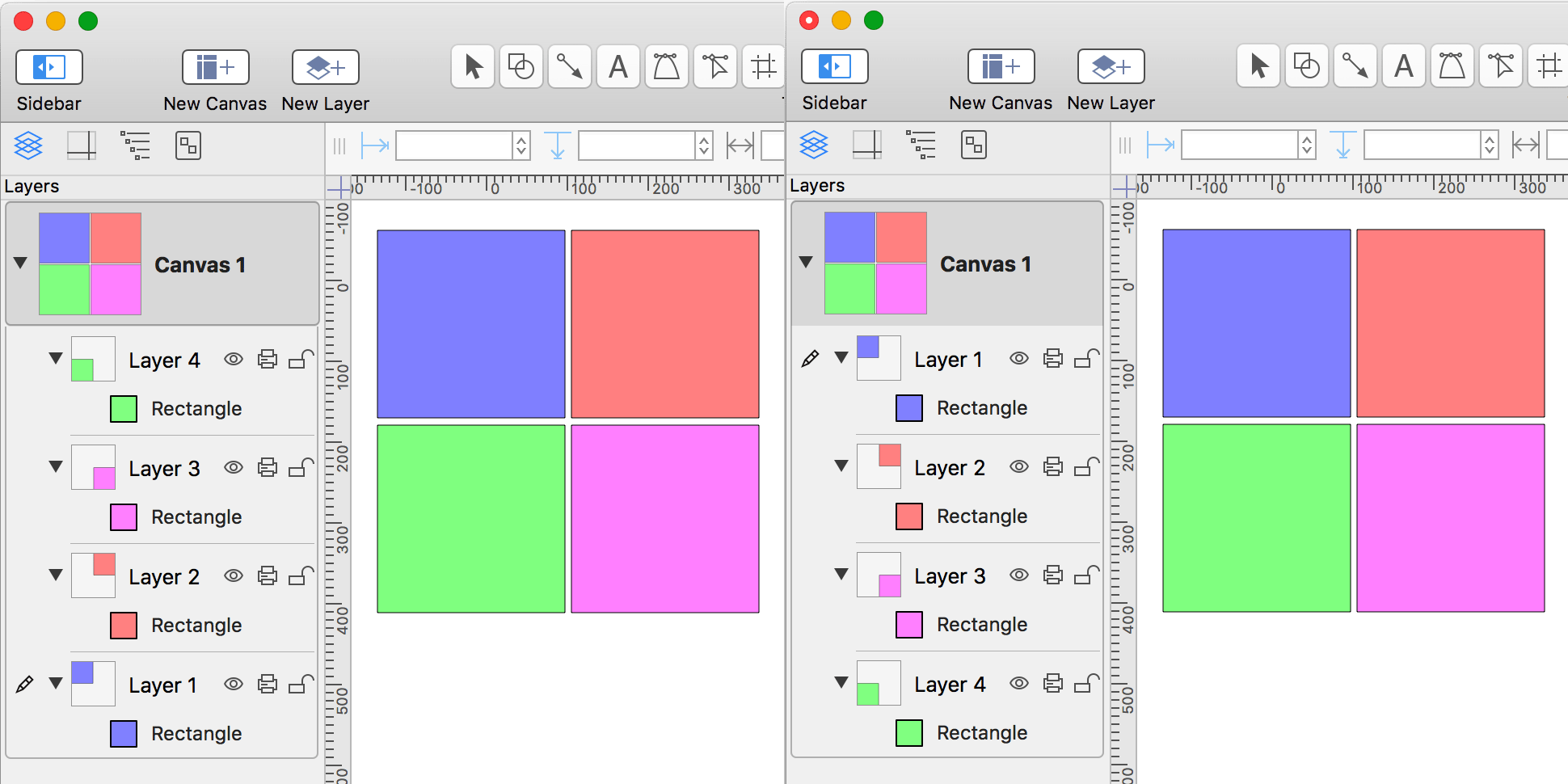 Reordered Layers