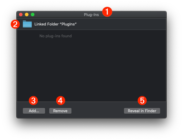 Default Plug-In prefs window