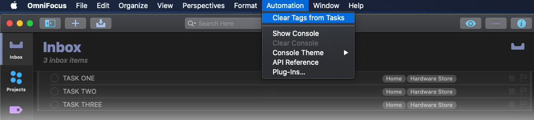 Installed plug-in showing in Automation menju