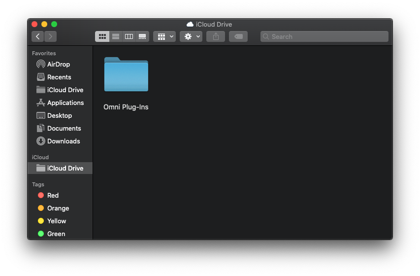 Create a plug-in source folder on iCloud Drive