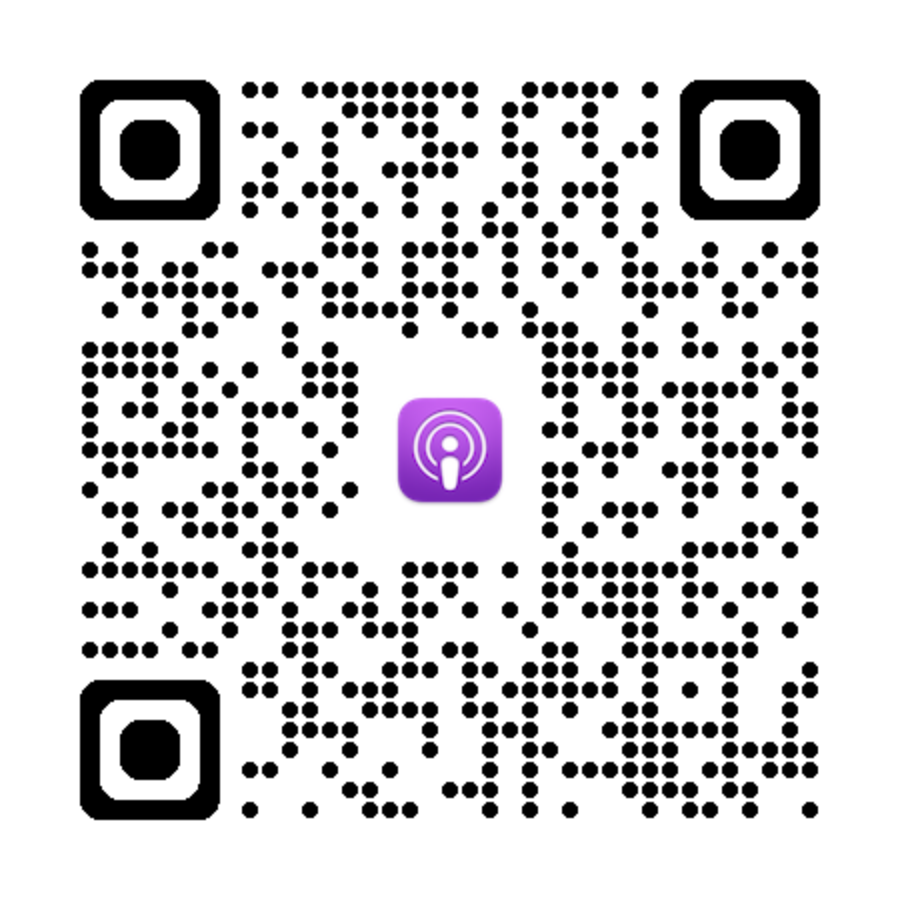 QR Code link to Apple Podcasts